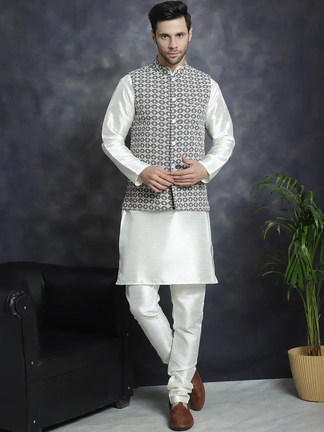 Grey Rayon Solid Indian Wear JOKPWC_592W_4094Grey | DesiQlo