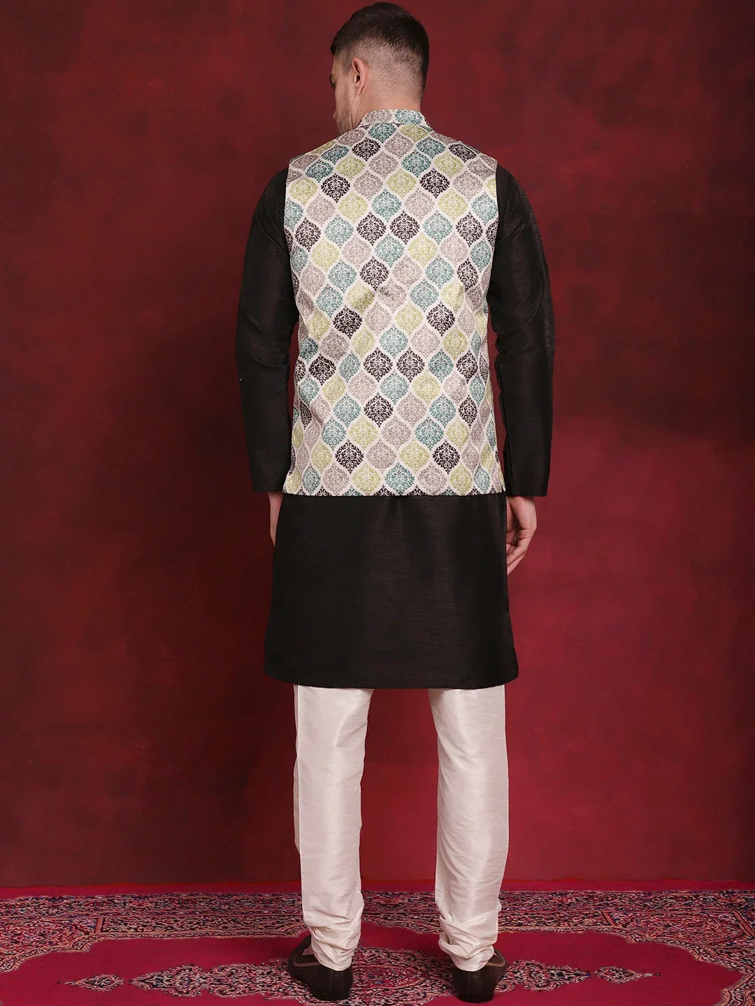 Green Silk Solid Indian Wear JOKPWC_636B_4090Green | DesiQlo