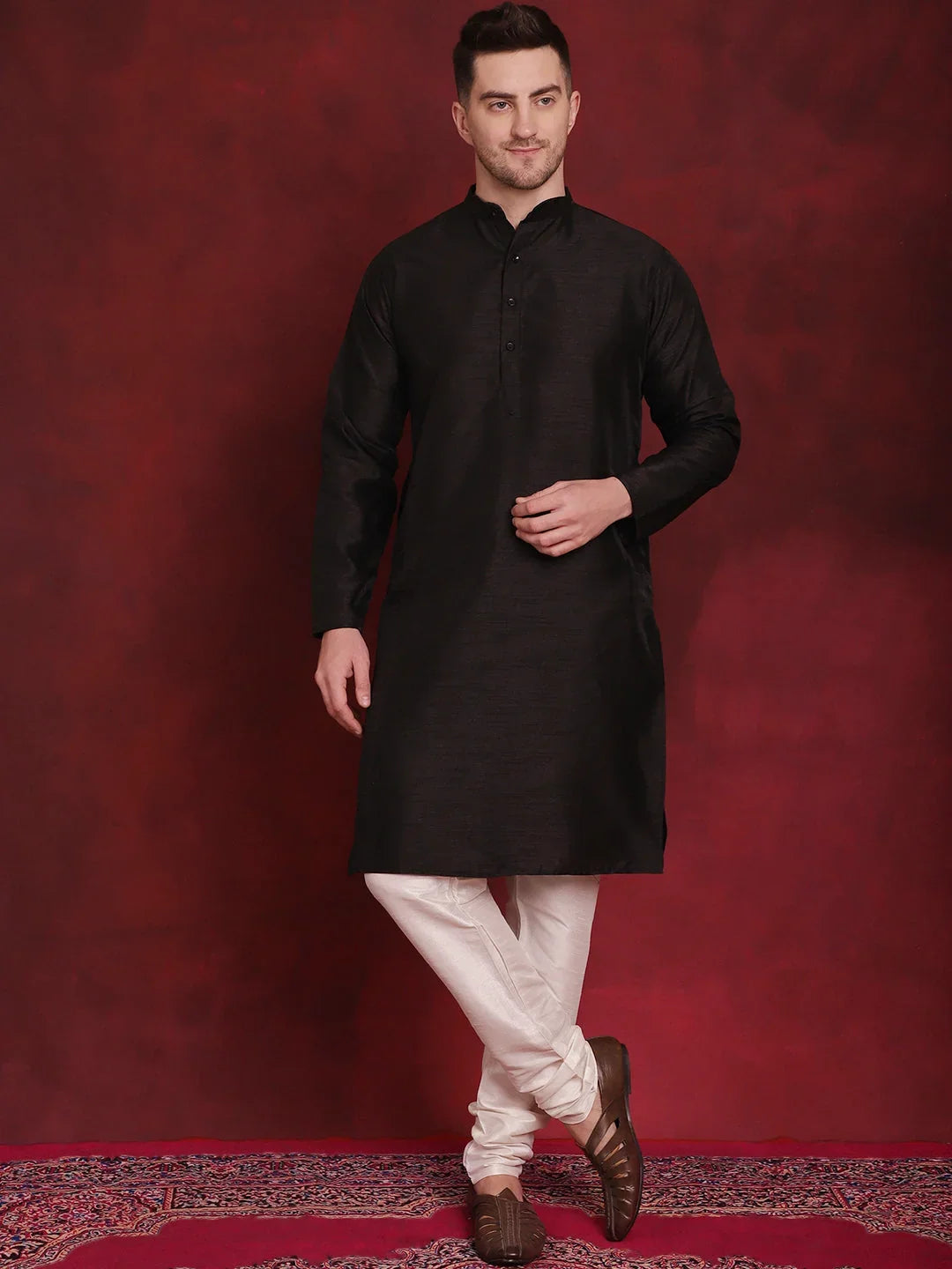 Green Silk Solid Indian Wear JOKPWC_636B_4090Green | DesiQlo