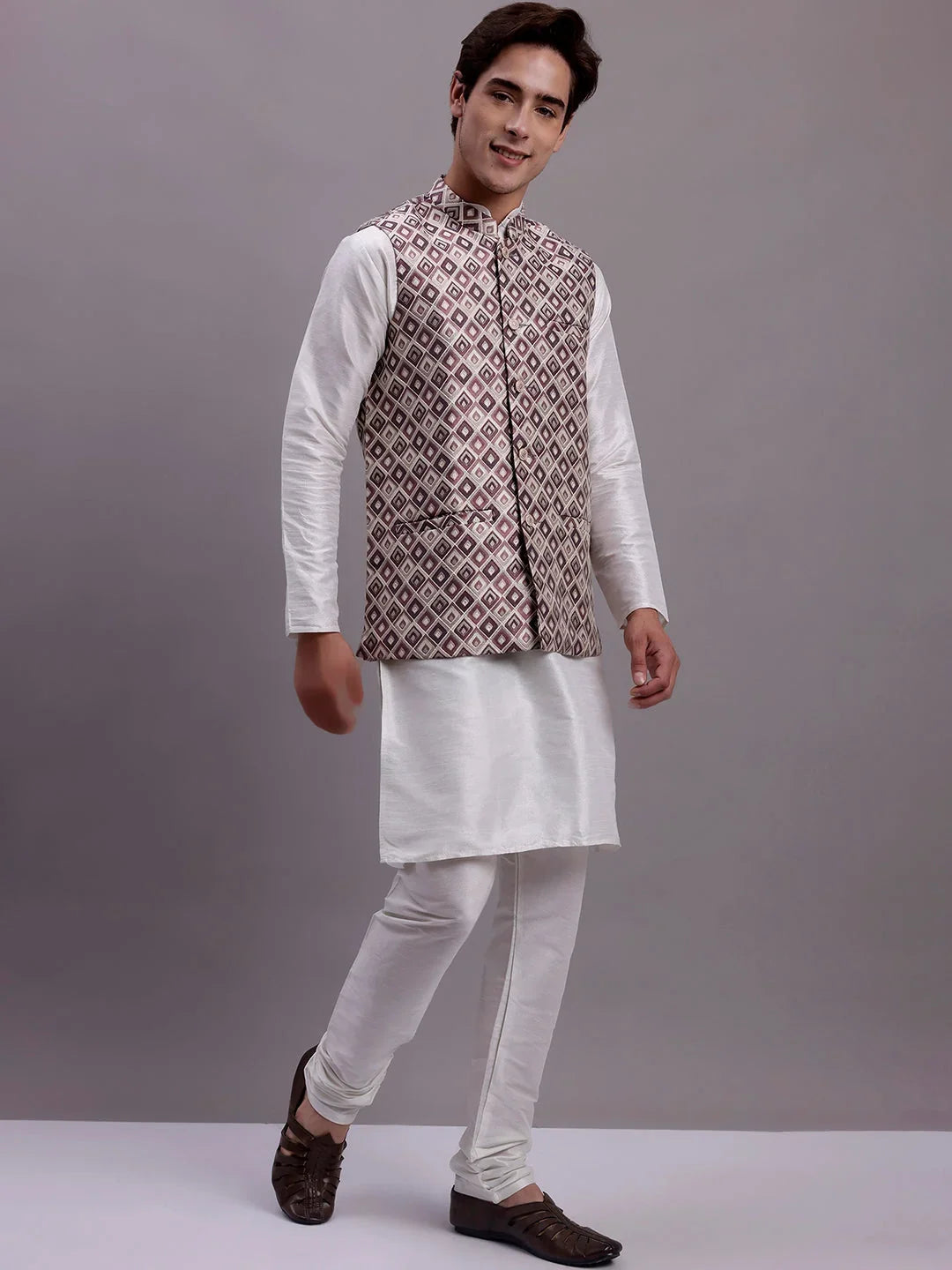 Purple Silk Solid Indian Wear JOKPWC_636W_4082Purple | DesiQlo