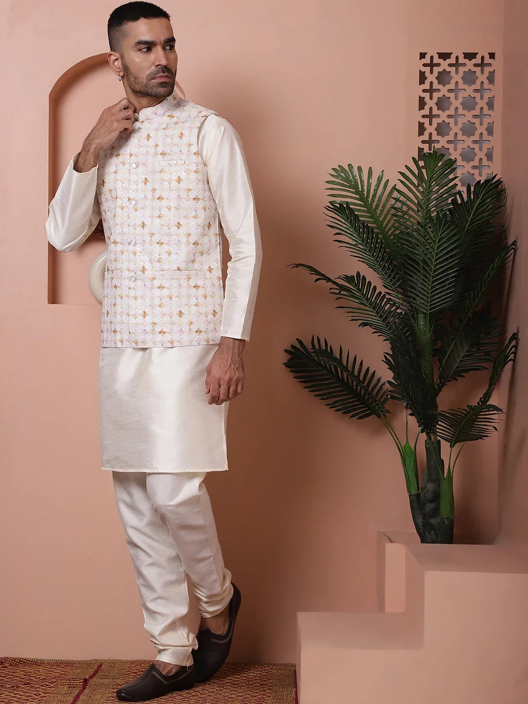 White Cotton Solid Indian Wear JOKPWC_636W_4100Off-White | DesiQlo