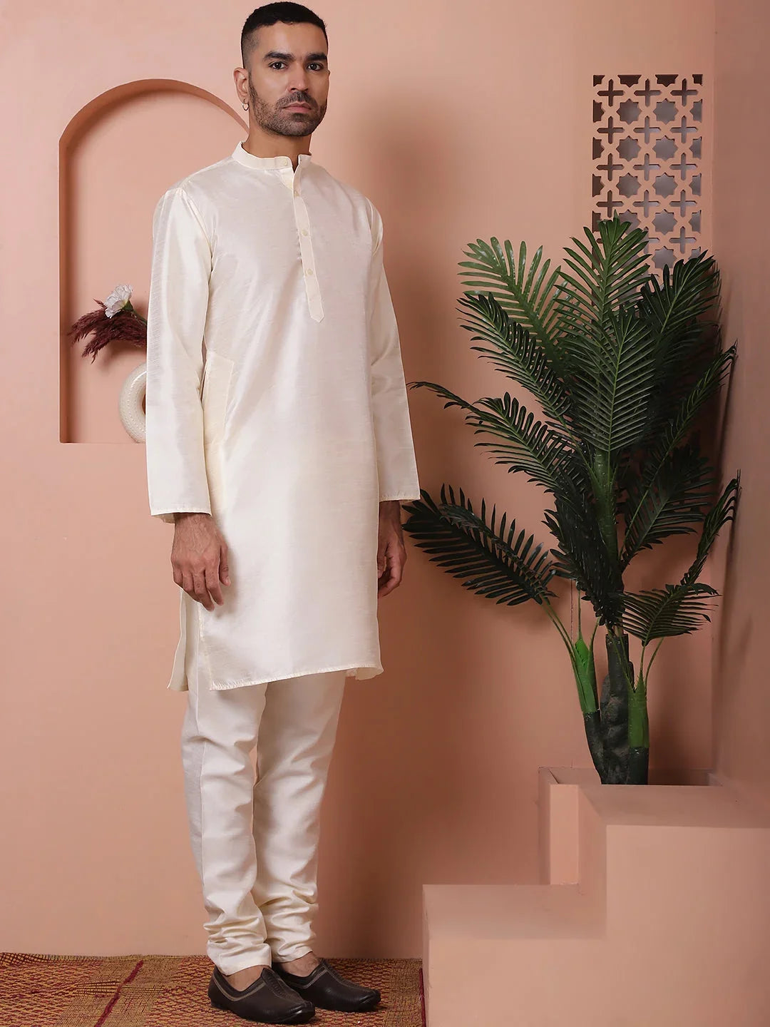 White Cotton Solid Indian Wear JOKPWC_636W_4100Off-White | DesiQlo