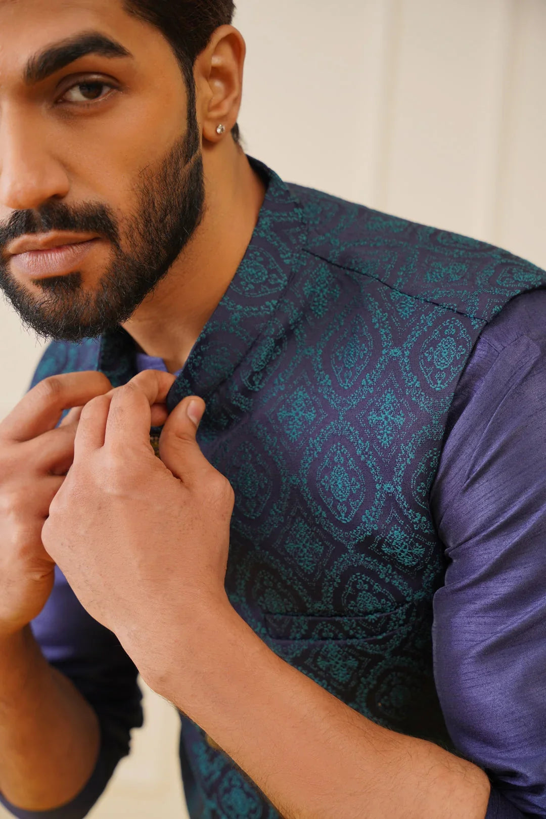 Green Cotton Solid Indian Wear JOWC_4072Teal | DesiQlo