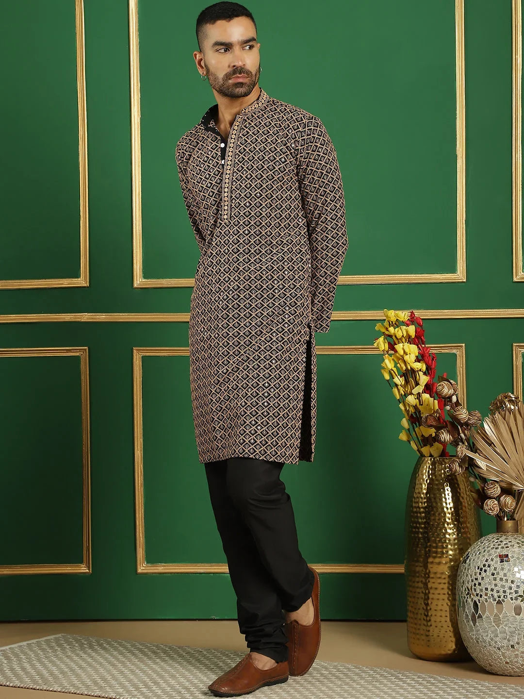 Brown Cotton Solid Indian Wear JOKP_B-P_5004Brown | DesiQlo