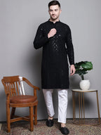 Sequin Embroidered Pure Cotton Styled with Pyjamas