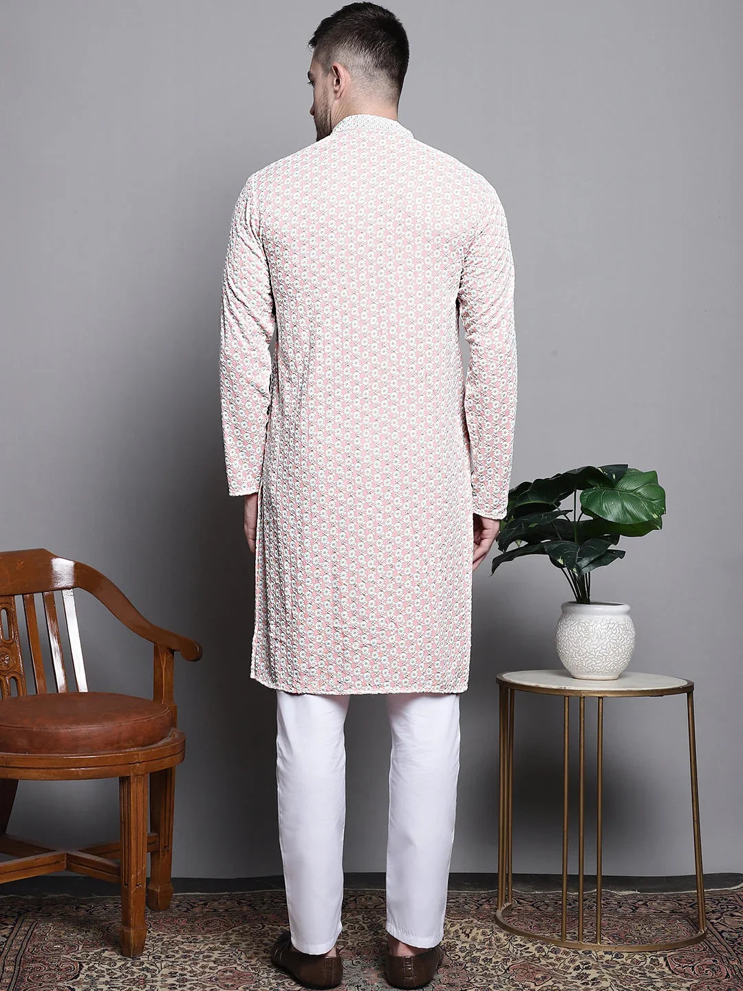 Orange Cotton Solid Indian Wear JOKP_P_5008Peach | DesiQlo