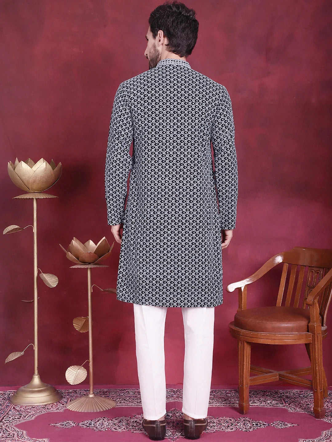 Grey Rayon Solid Indian Wear JOKP_P_5013Grey | DesiQlo