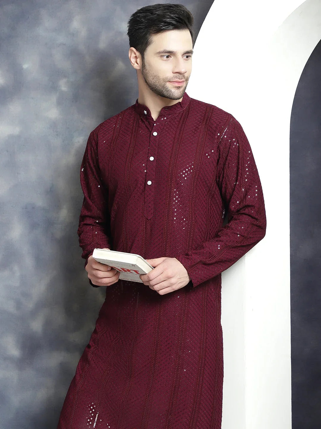 Purple Rayon Solid Indian Wear JOKP_P_5015Purple | DesiQlo
