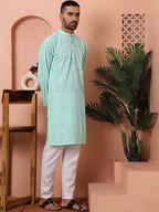 Men's Sequins Embroidered Kurta with Pyjama-JOKP-PA