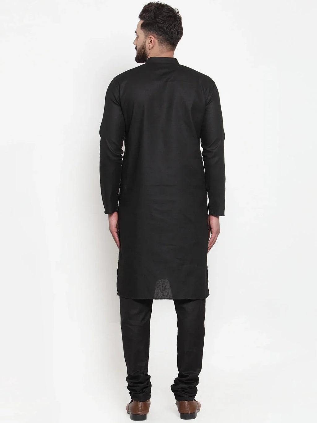 Men's Solid Cotton Kurtas-Assorted