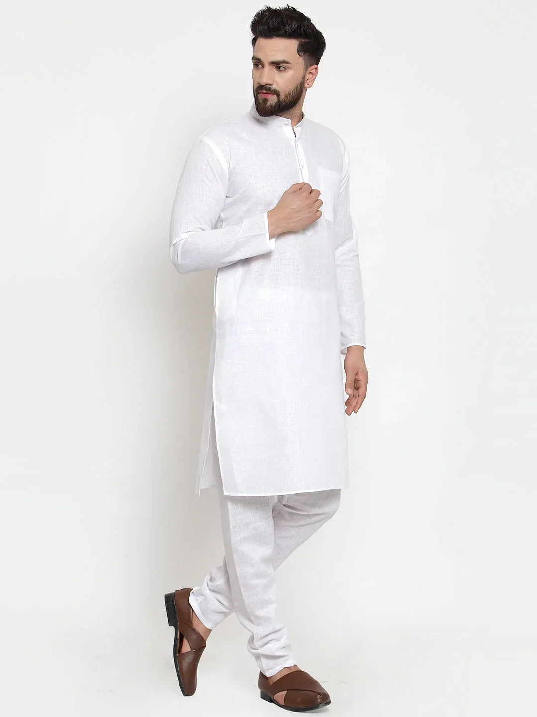 Men's Solid Cotton Kurtas
