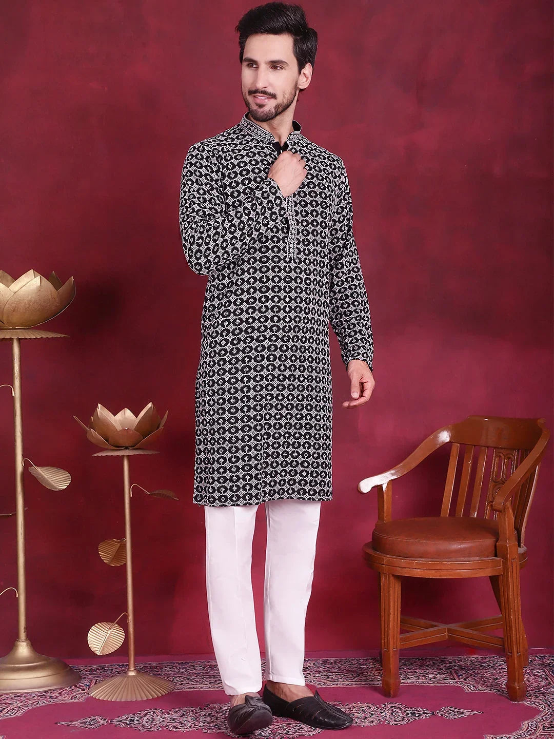 Grey Rayon Solid Indian Wear JOKP_5023Grey | DesiQlo