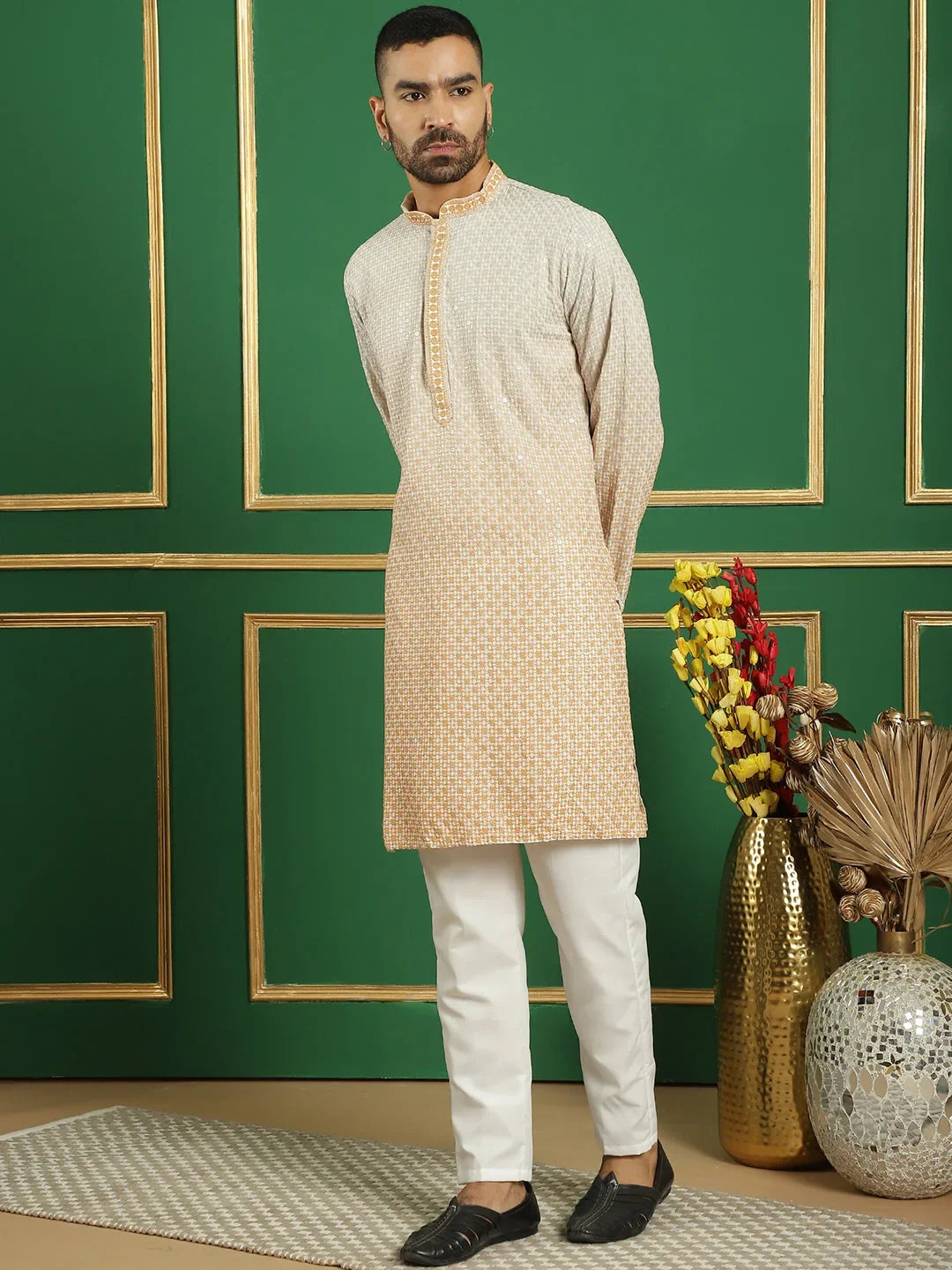 Yellow Rayon Solid Indian Wear JOKP_P_5025Mustard | DesiQlo
