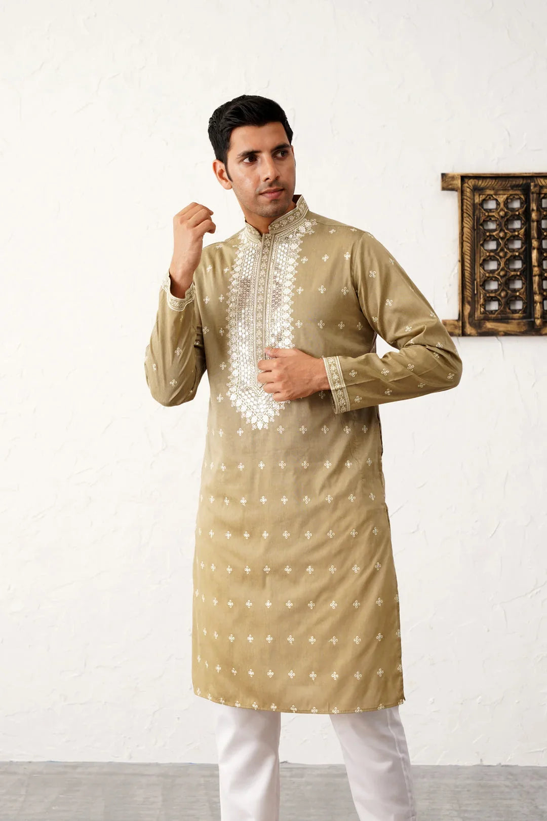 Beige Cotton Solid Indian Wear JOKP_P_5038Beige | DesiQlo