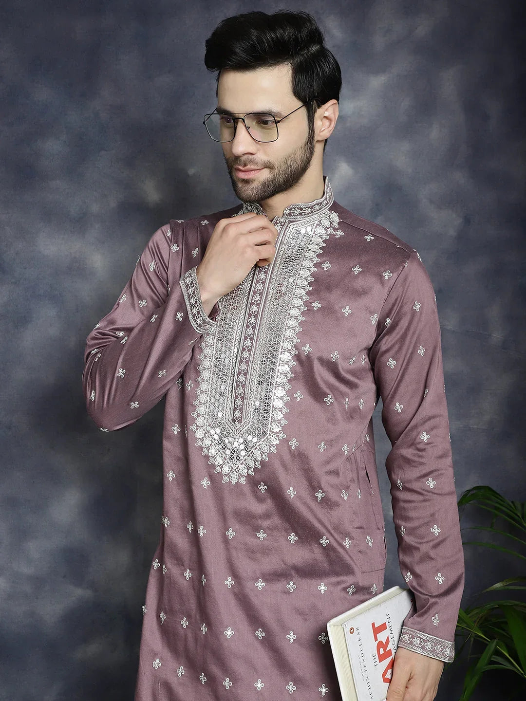 Purple Cotton Solid Indian Wear JOKP_P_5038Megenta | DesiQlo