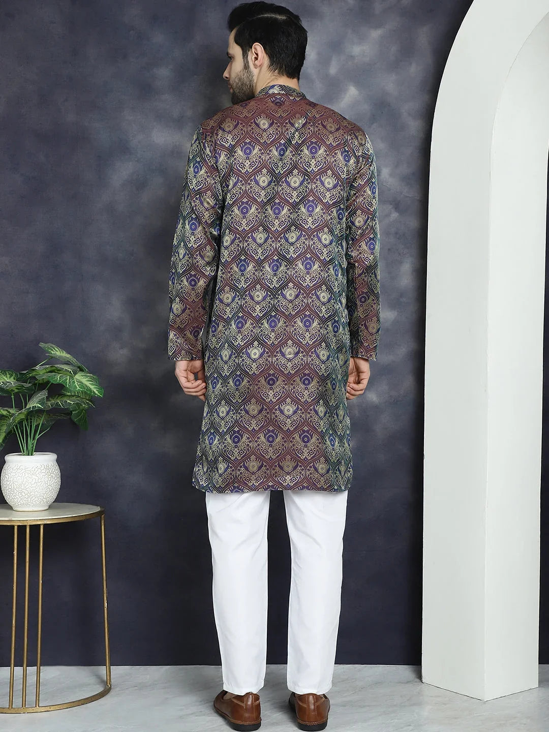 Purple Cotton Solid Indian Wear JOKP_P_5043Purple | DesiQlo