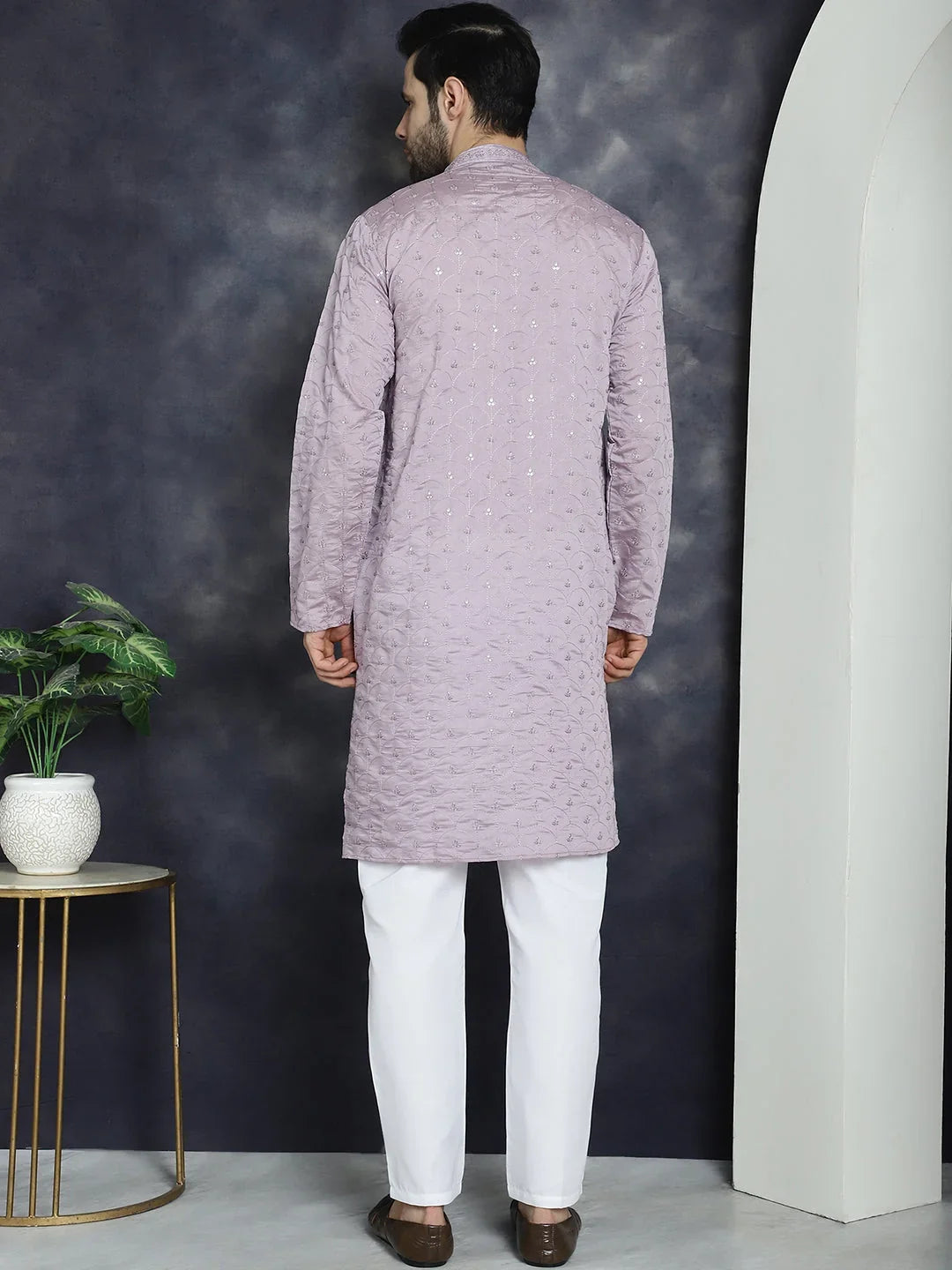 Purple Cotton Solid Indian Wear JOKP_P_5044Purple | DesiQlo