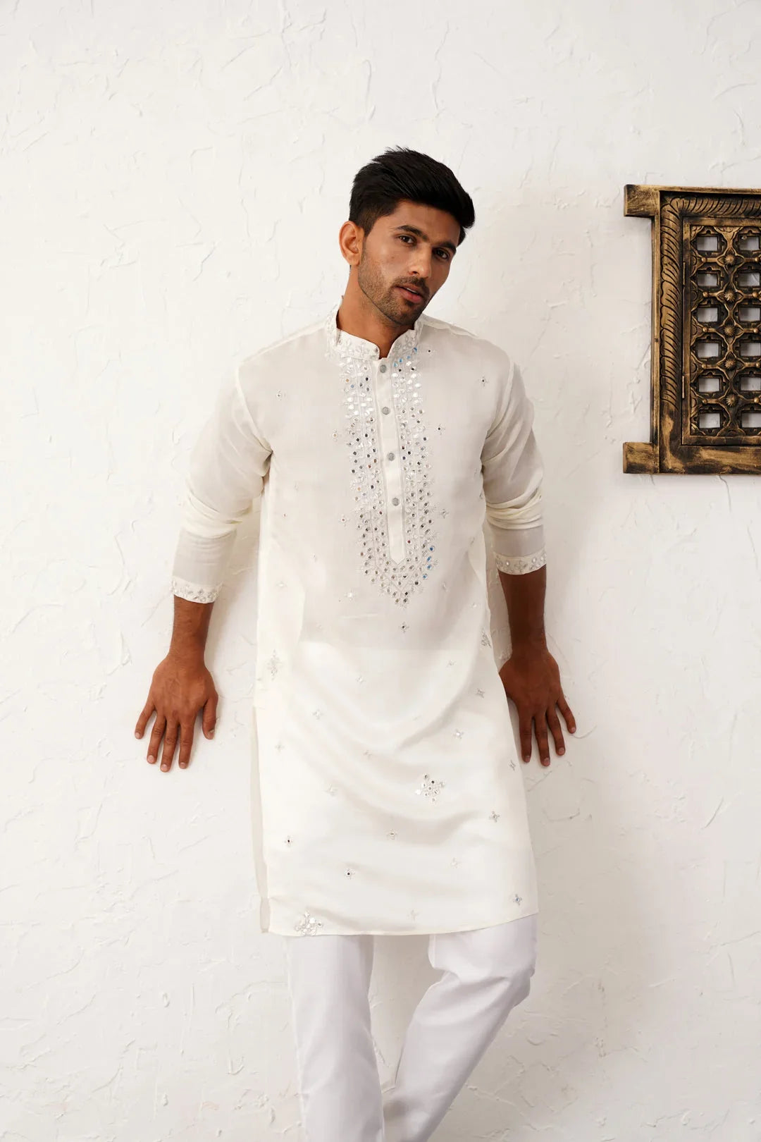 White Cotton Solid Indian Wear JOKP_P_5045White | DesiQlo