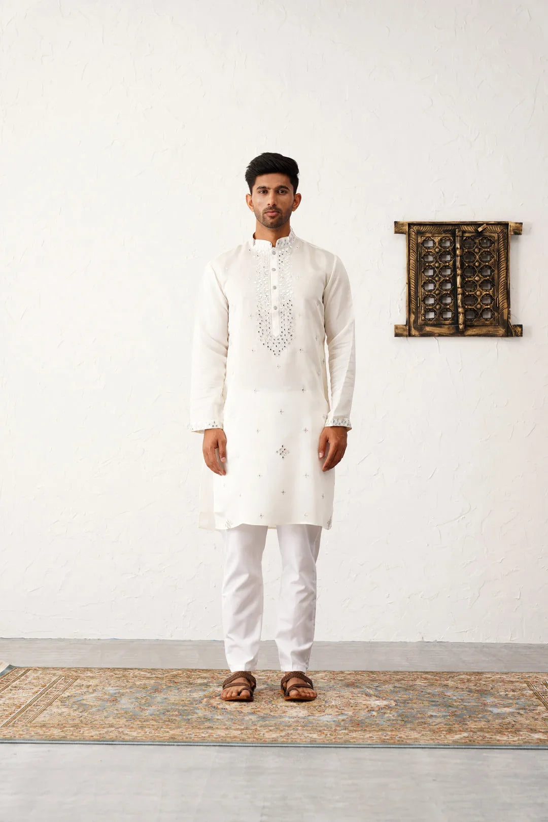 White Cotton Solid Indian Wear JOKP_P_5045White | DesiQlo