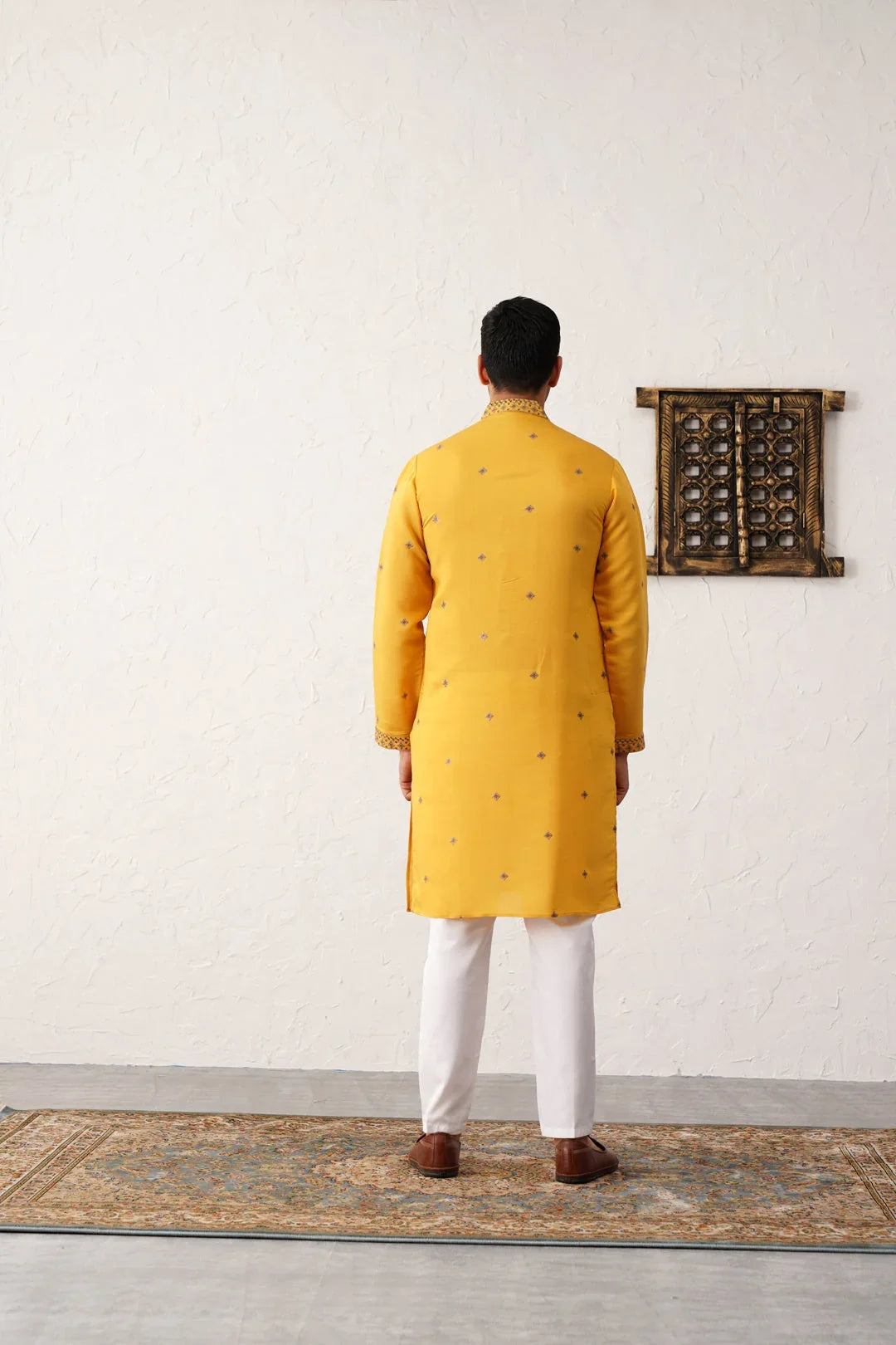 Yellow Cotton Solid Indian Wear JOKP_P_5046Yellow | DesiQlo