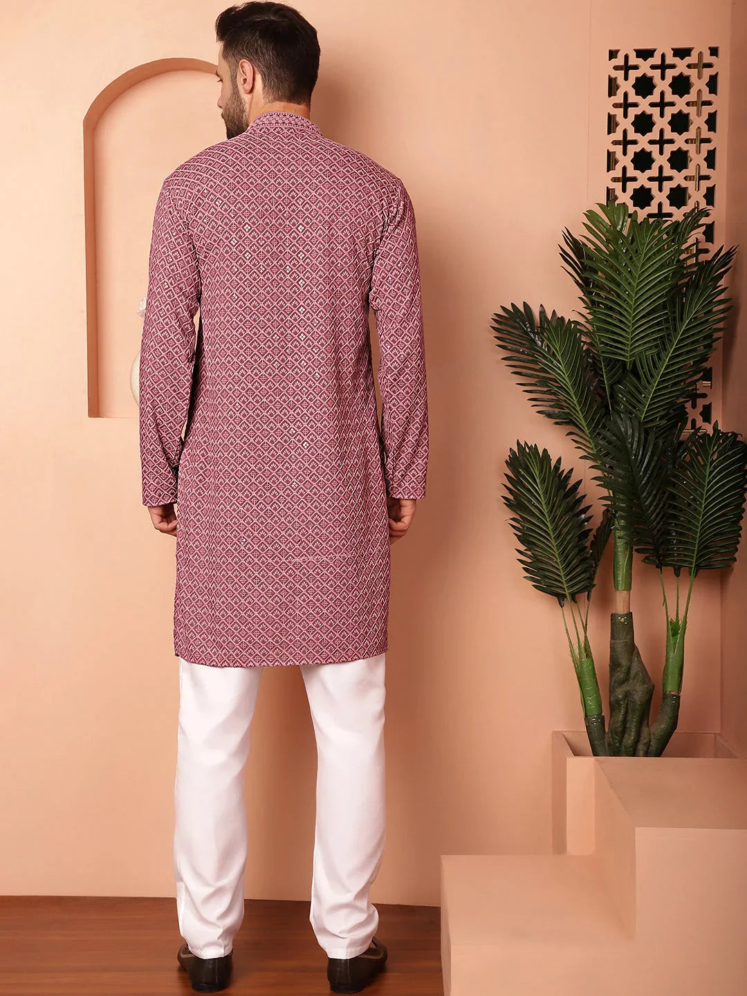 Purple Rayon Solid Indian Wear JOKP_P_5052Magenta | DesiQlo