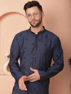 Men's Collar Chikankari Embroidered Kurta Assorted With Pyjama-JOKP-P