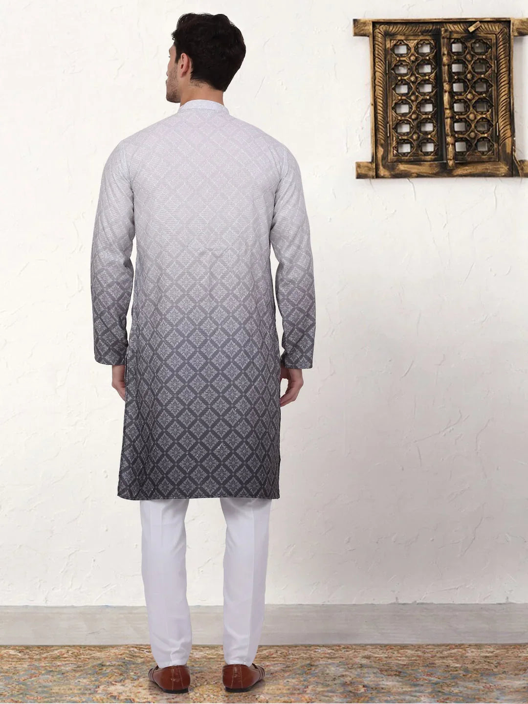 Grey Cotton Solid Indian Wear JOKP_P_5074Grey | DesiQlo