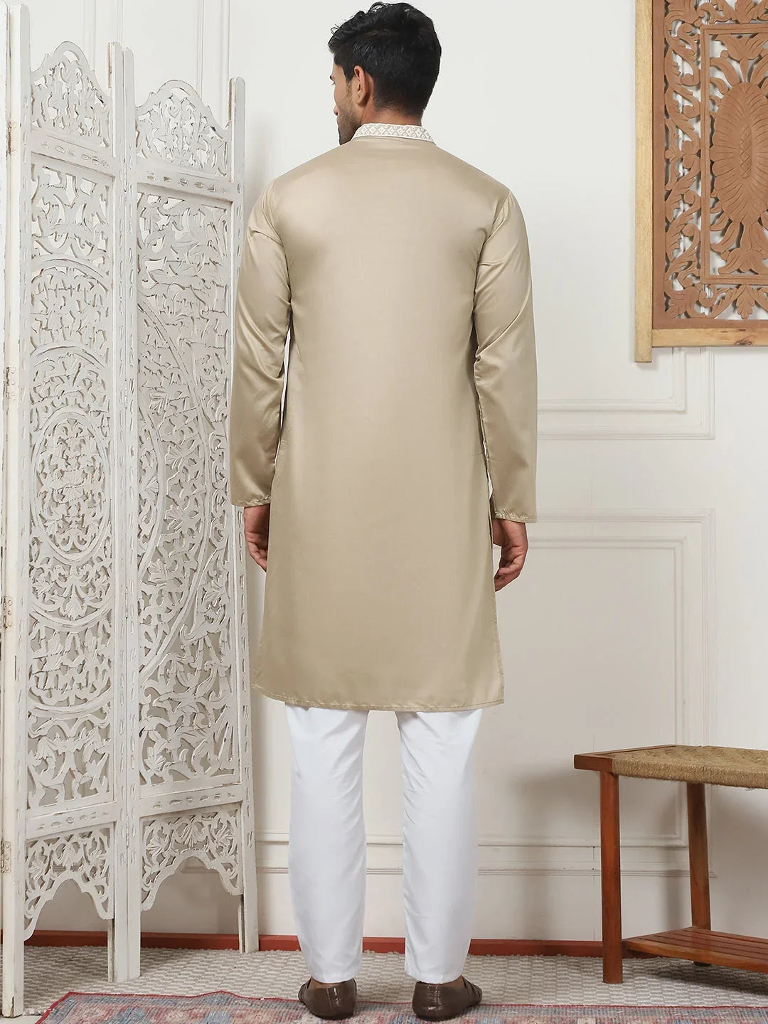 Beige Cotton Solid Indian Wear JOKP_P_5075Beige | DesiQlo