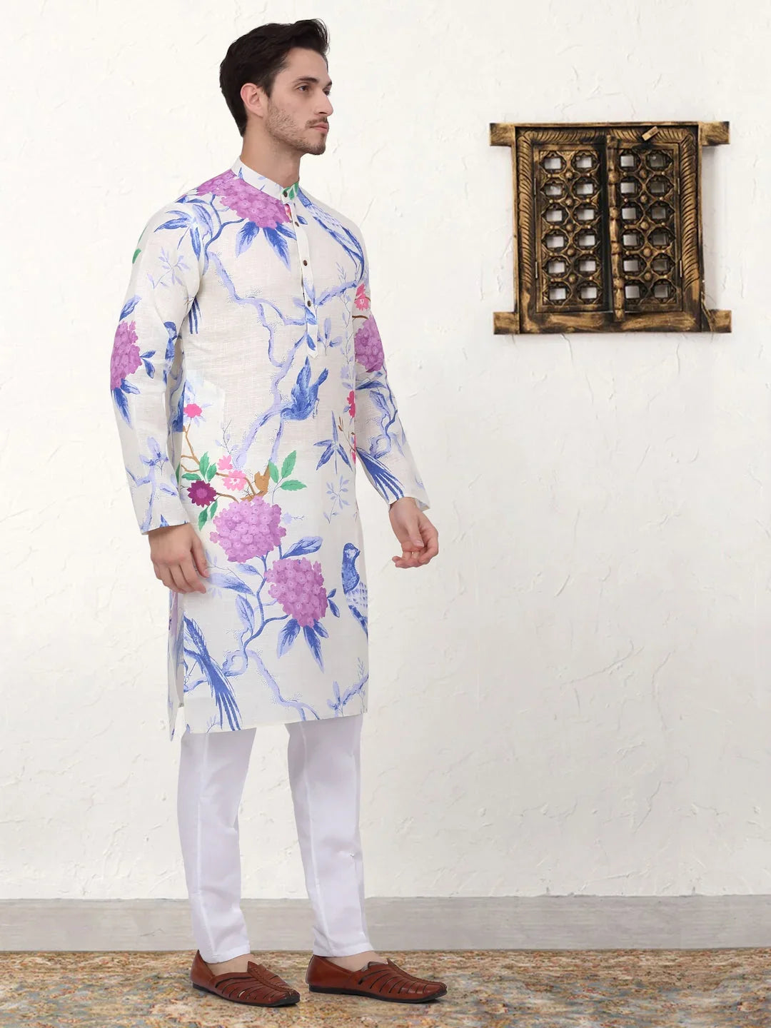Blue Cotton Solid Indian Wear JOKP_P_5079Blue | DesiQlo