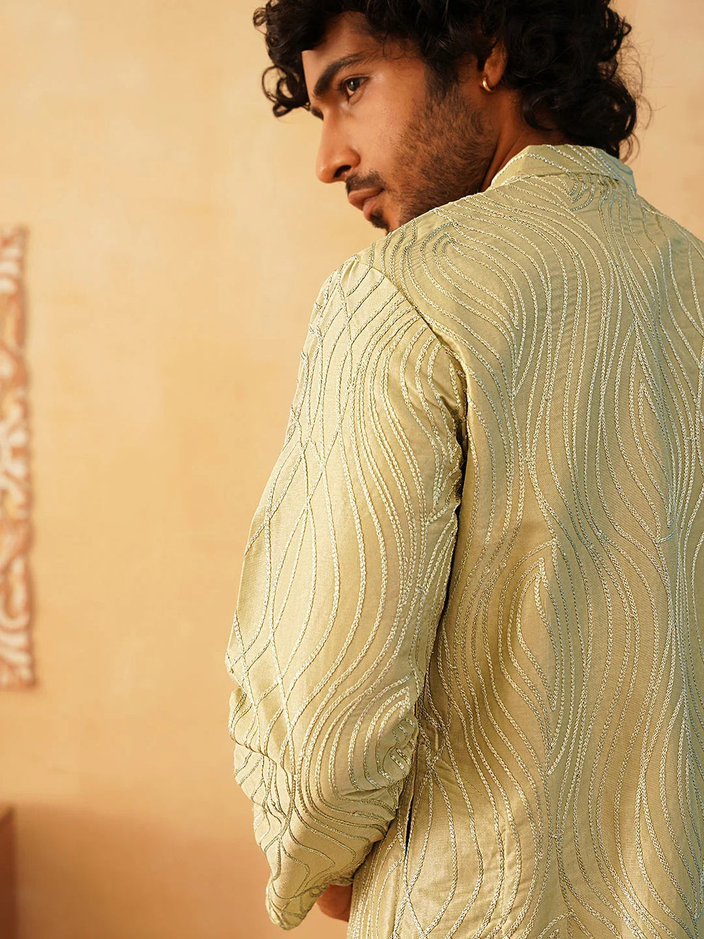 Embroidered Kurta Pyjama for Men-JOKP-P