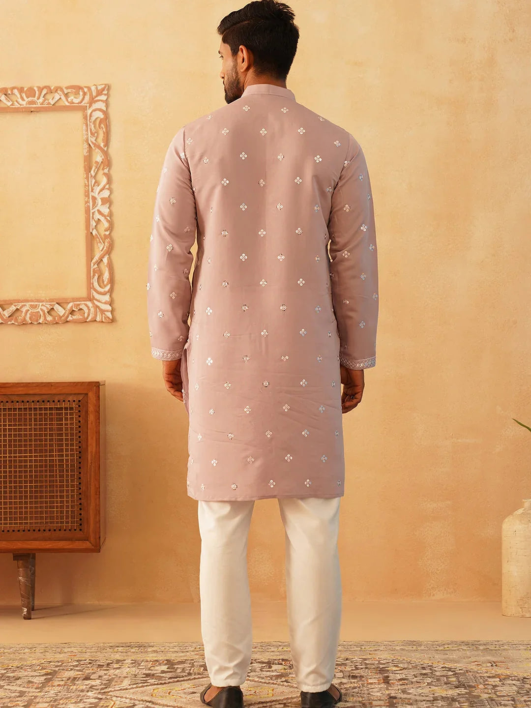 Orange Cotton Solid Indian Wear JOKP_P_5085Peach | DesiQlo