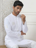 Embroidered Viscose Rayon Straight Kurta Pyjama Set-JOKP-P