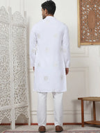 Embroidered Viscose Rayon Straight Kurta Pyjama Set-JOKP-P
