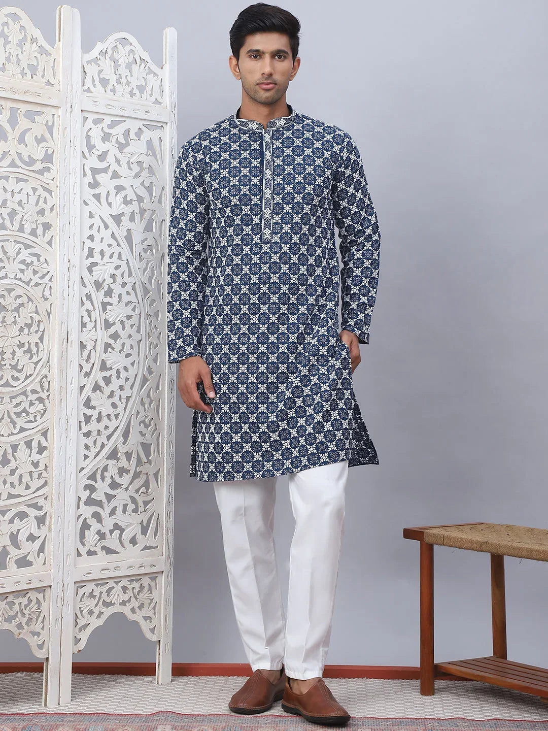 Multi Rayon Solid Indian Wear JOKP_5092Peacock | DesiQlo