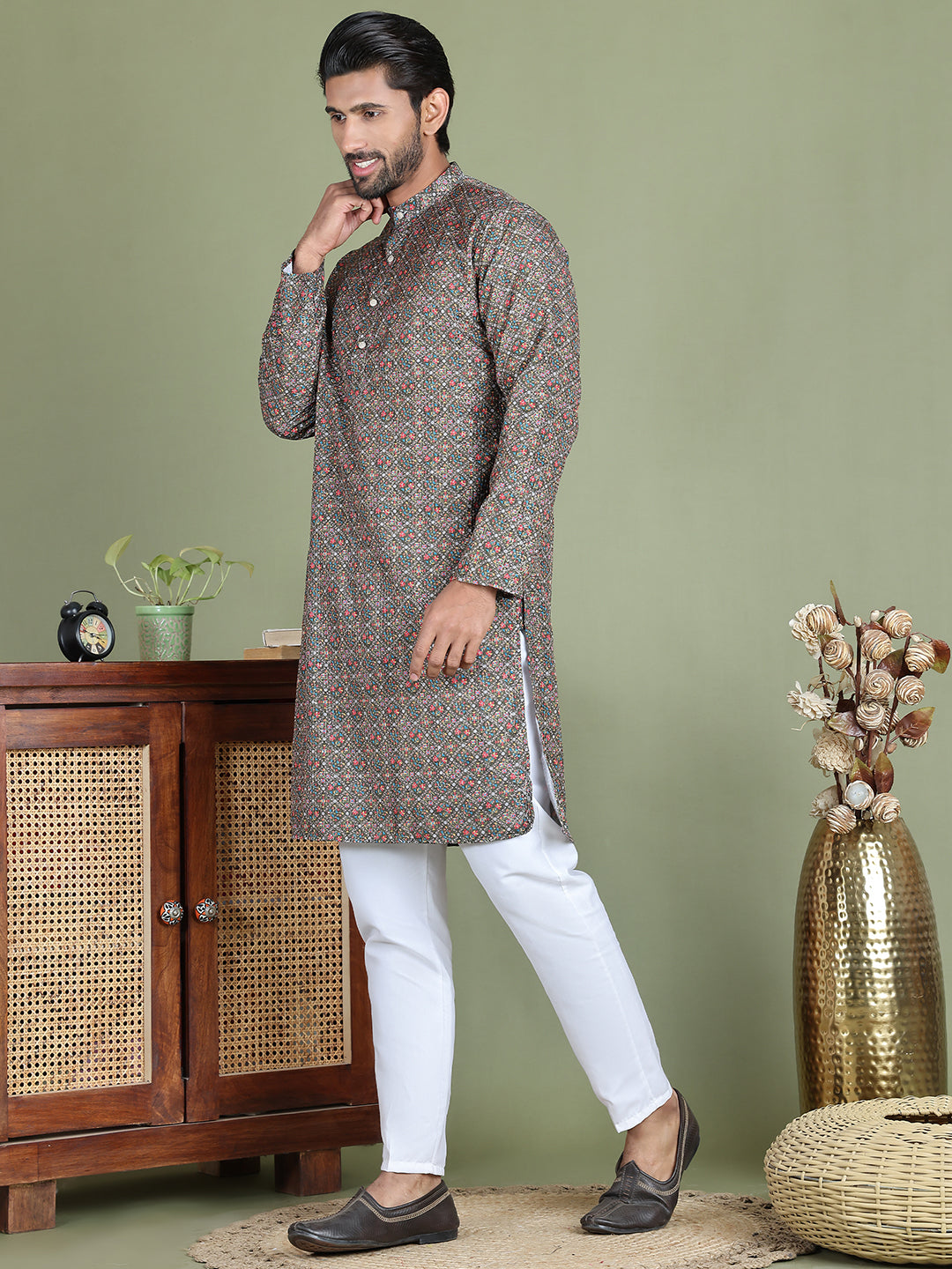 Olive Indian Wear 142olive | DesiQlo