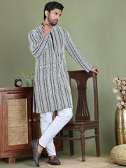 Embroidered and Mirror Work Kurta Pyjama Sets ( JOKP 5146Black ) [FF] [P-12]