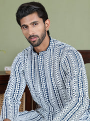 Embroidered and Mirror Work Kurta Pyjama Sets ( JOKP 5146Peacock ) [FF] [P-12]