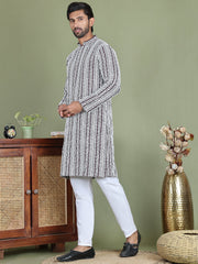 Embroidered and Mirror Work Kurta Pyjama Sets ( JOKP 5146Purple ) [FF] [P-12]