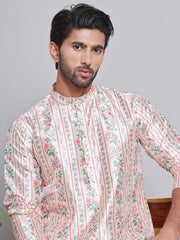 Digital Printed Straight Kurta Set For Men ( JOKP 5148Golden ) [FF] [F-13-12]