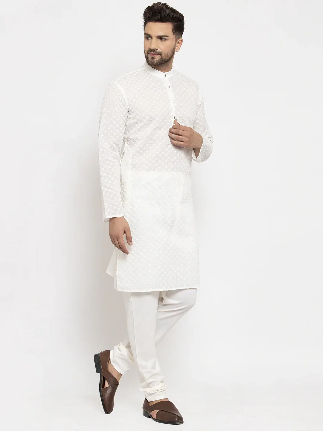 Cream Cotton Solid Indian Wear JOKP_561Cream | DesiQlo