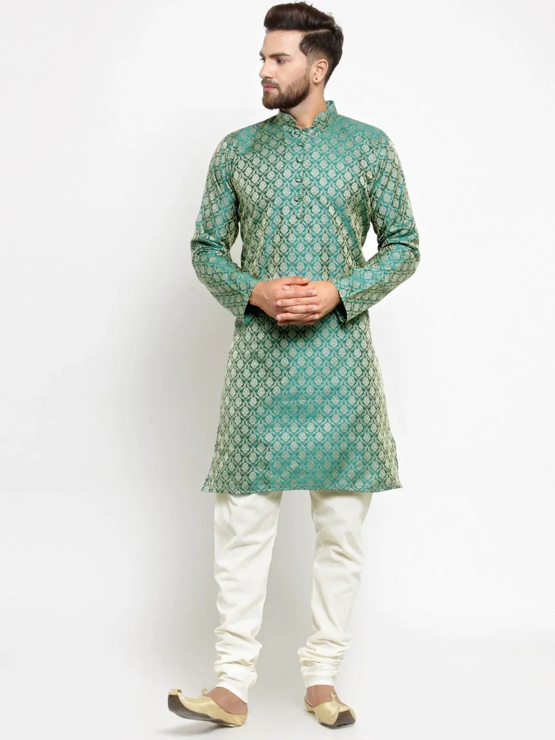 Green Cotton Solid Indian Wear JOKP_568Green | DesiQlo