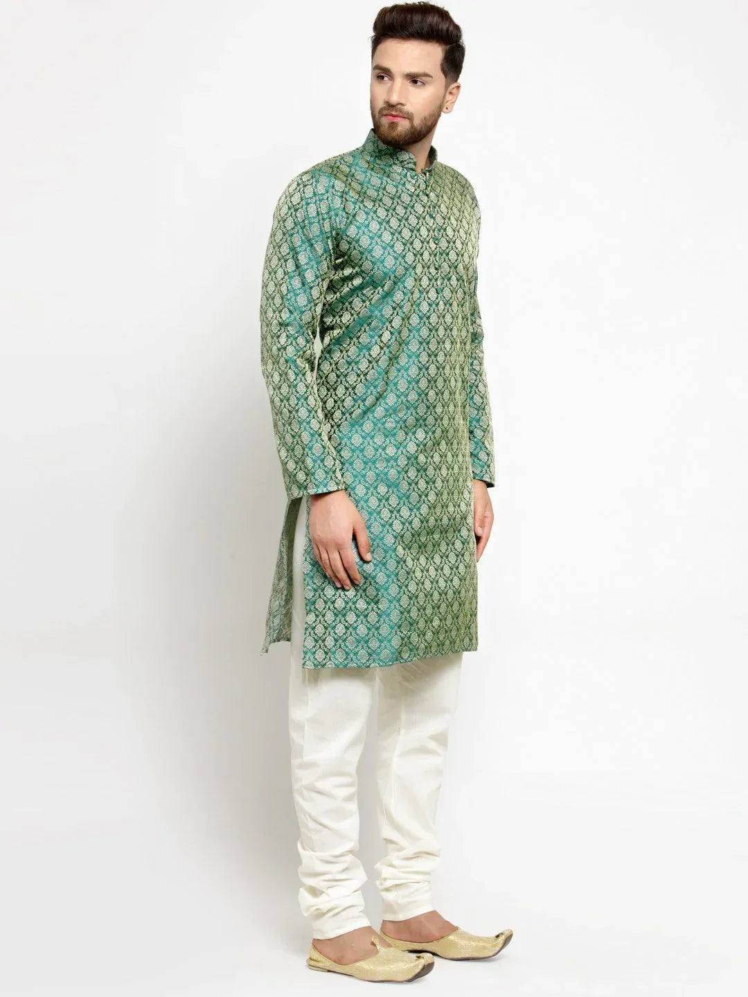 Green Cotton Solid Indian Wear JOKP_568Green | DesiQlo