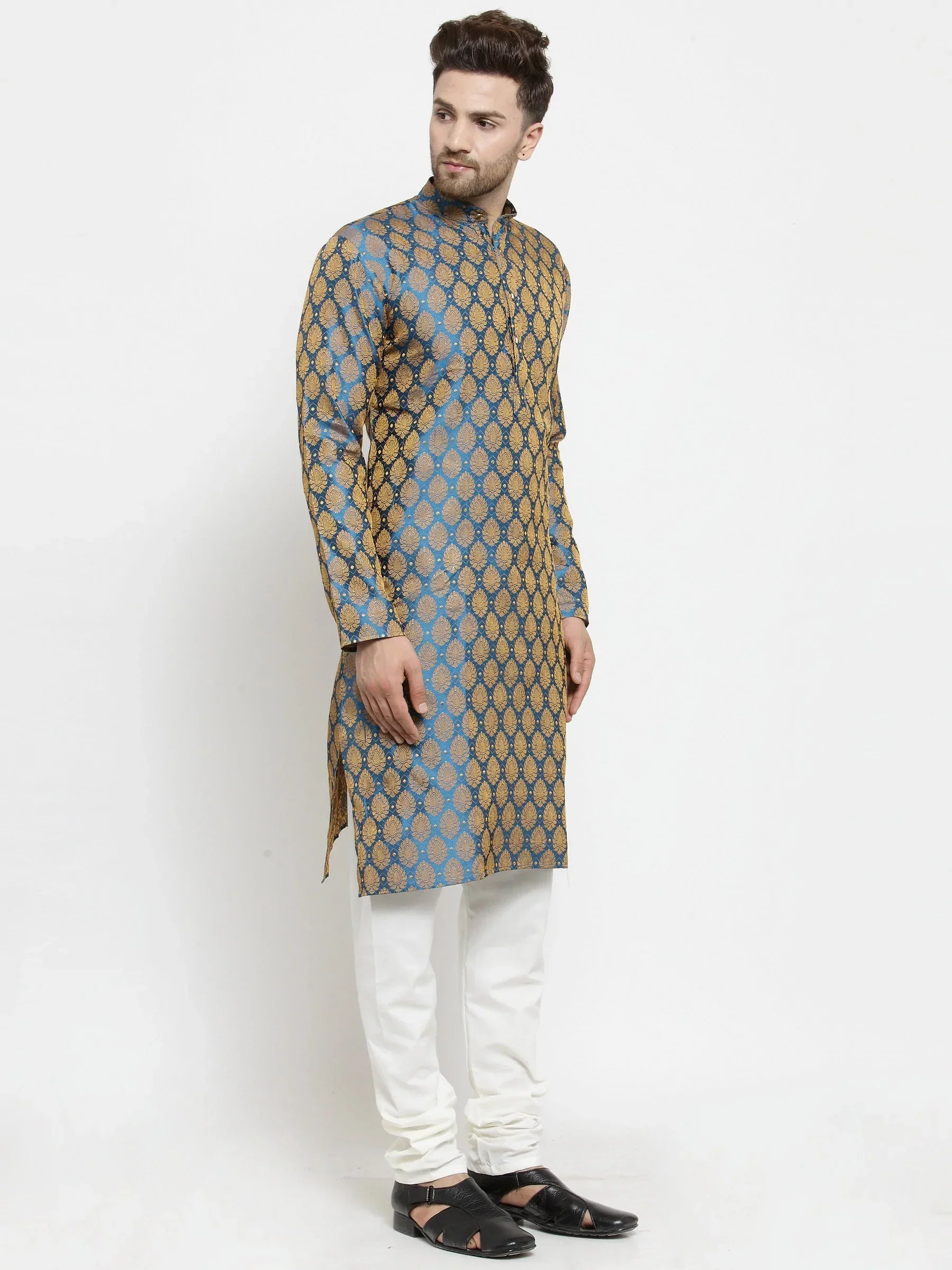 Blue Cotton Solid Indian Wear JOKP_586Blue | DesiQlo