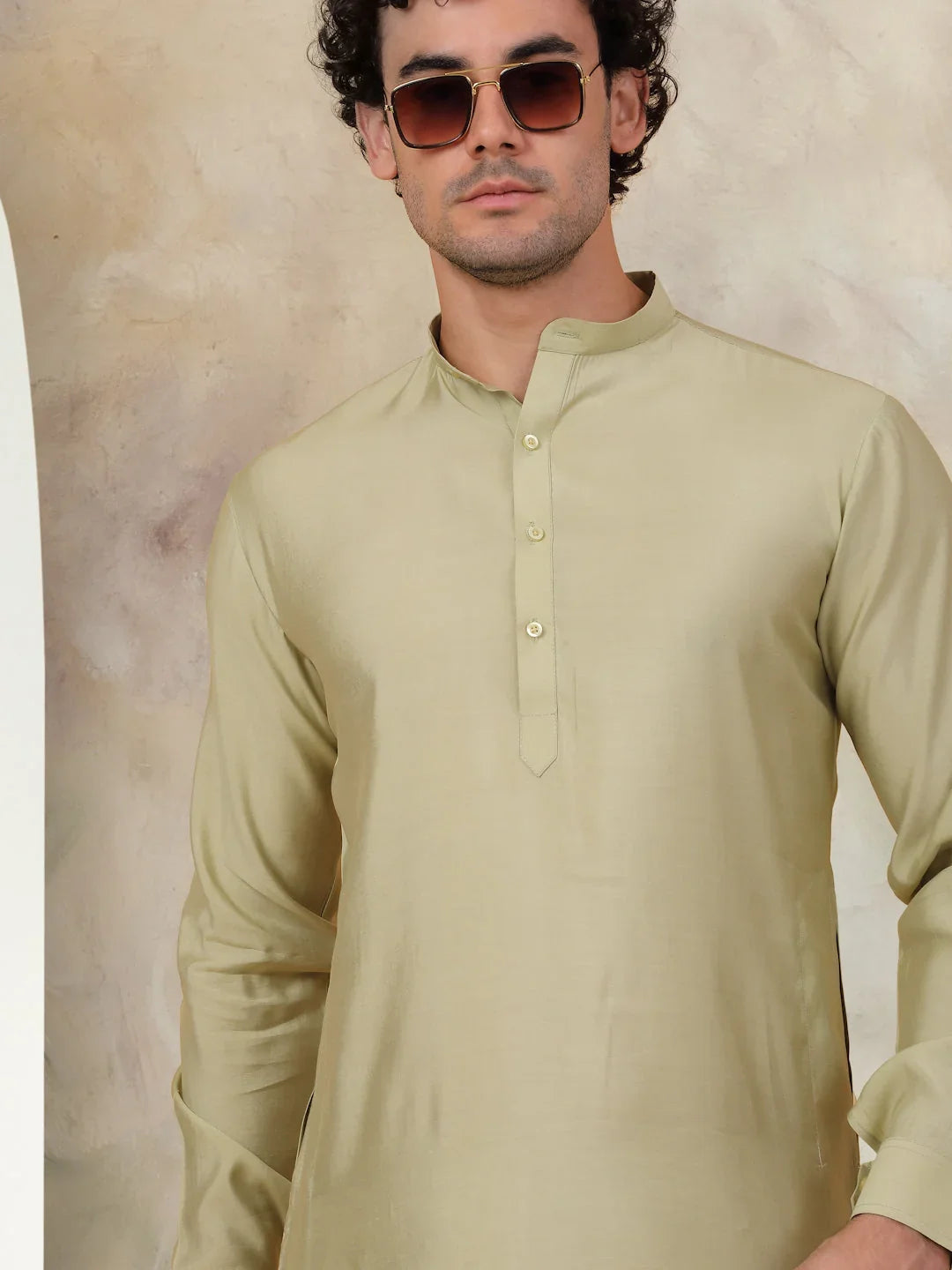 Green Cotton Solid Indian Wear JOKP_592Pista | DesiQlo