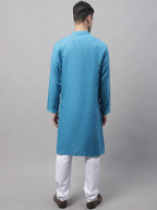 Men's Cotton Solid Kurta Payjama Style Sets-JOKP-611