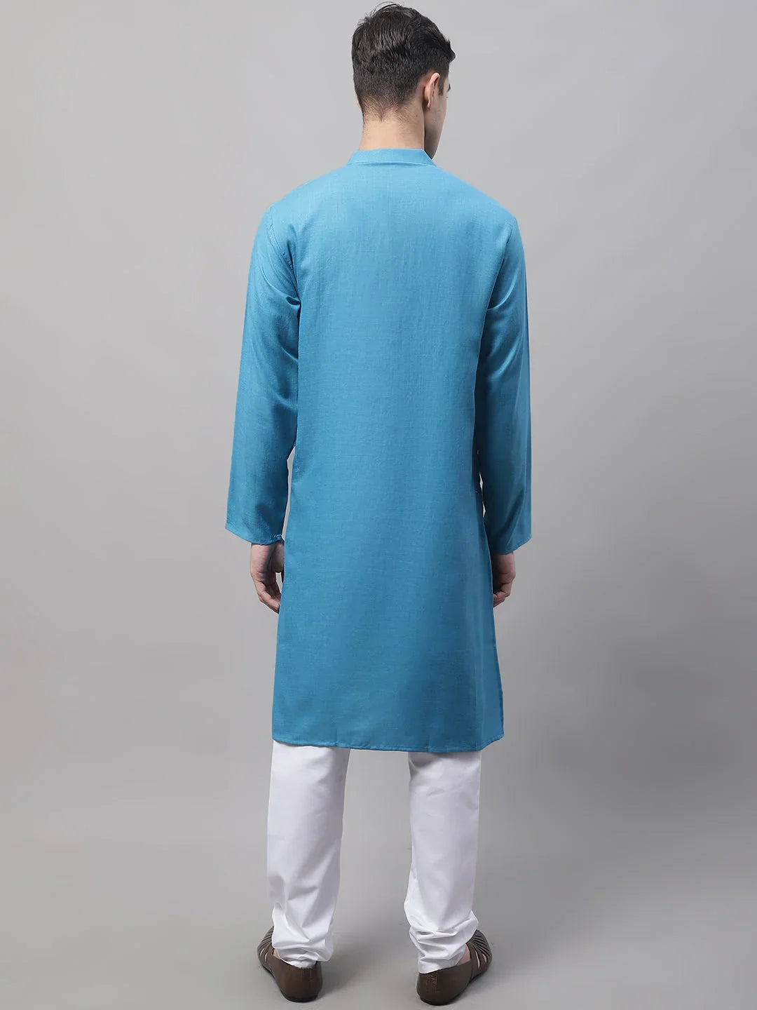 Men's Cotton Solid Kurta Payjama Style Sets-JOKP-611