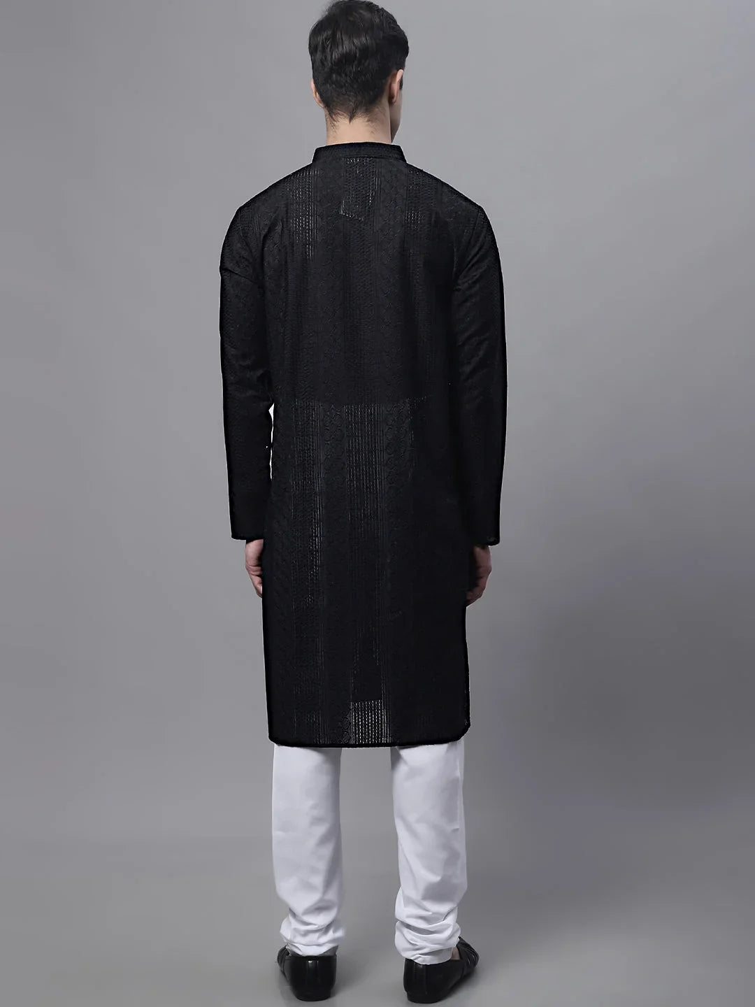 Black Cotton Solid Indian Wear JOKP_640Black | DesiQlo