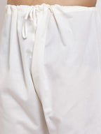 Men Cream Embroidered Kurta with Pyjamas ( JOKP 640 Cream )-JOKP-640