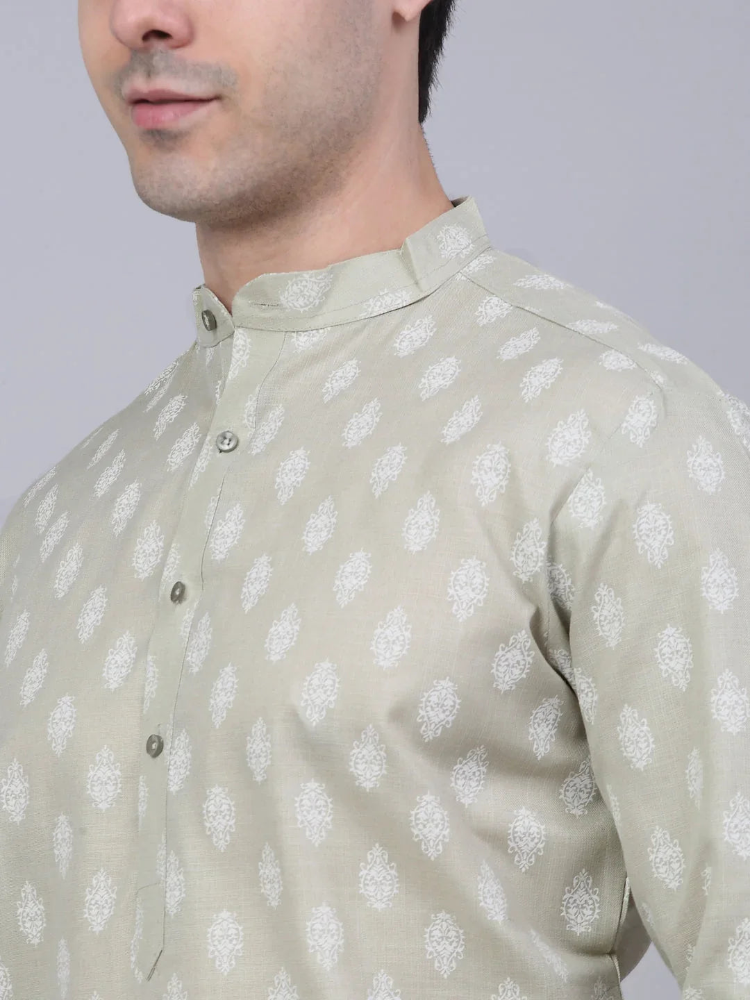 Grey Cotton Solid Indian Wear JOKP_650Grey | DesiQlo