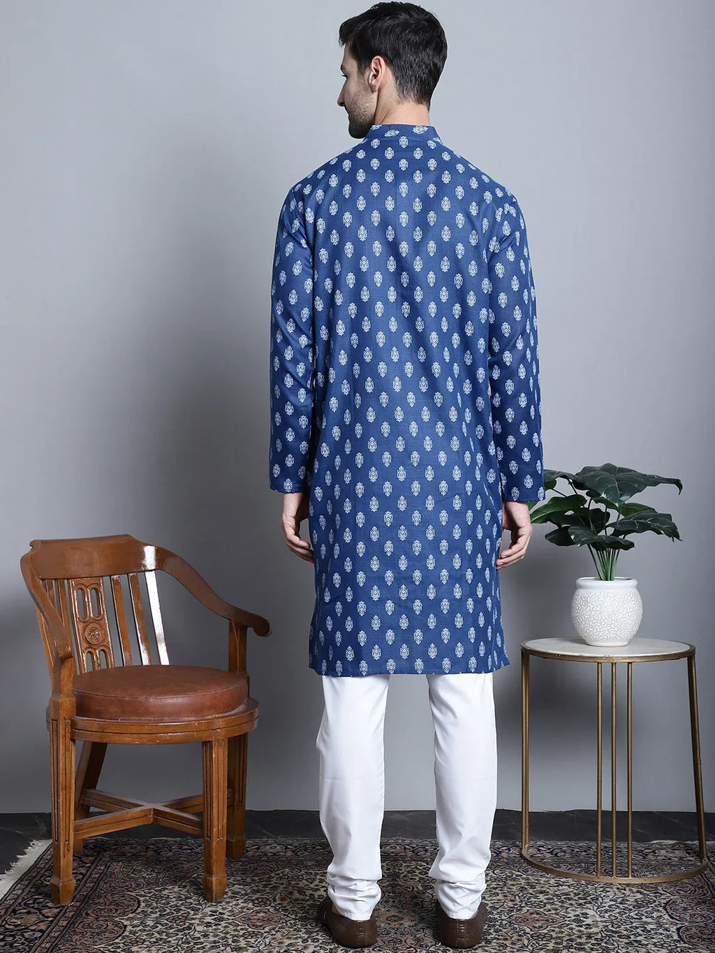 Men's Cotton Best Floral printed kurta Pyjama